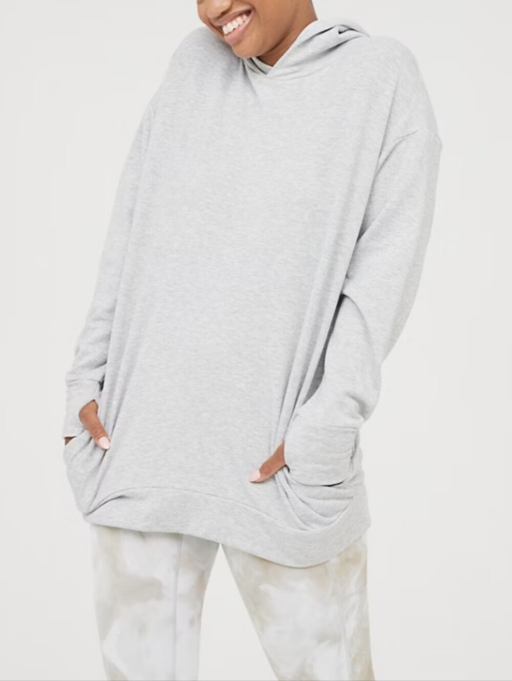 Aerie Offline OTT Modal Fleece Hoodie Sweatshirt Oversized Size Large